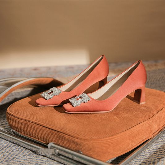 Zapatos De tacón alto con punt - Slip Dress Satin reseña y precio